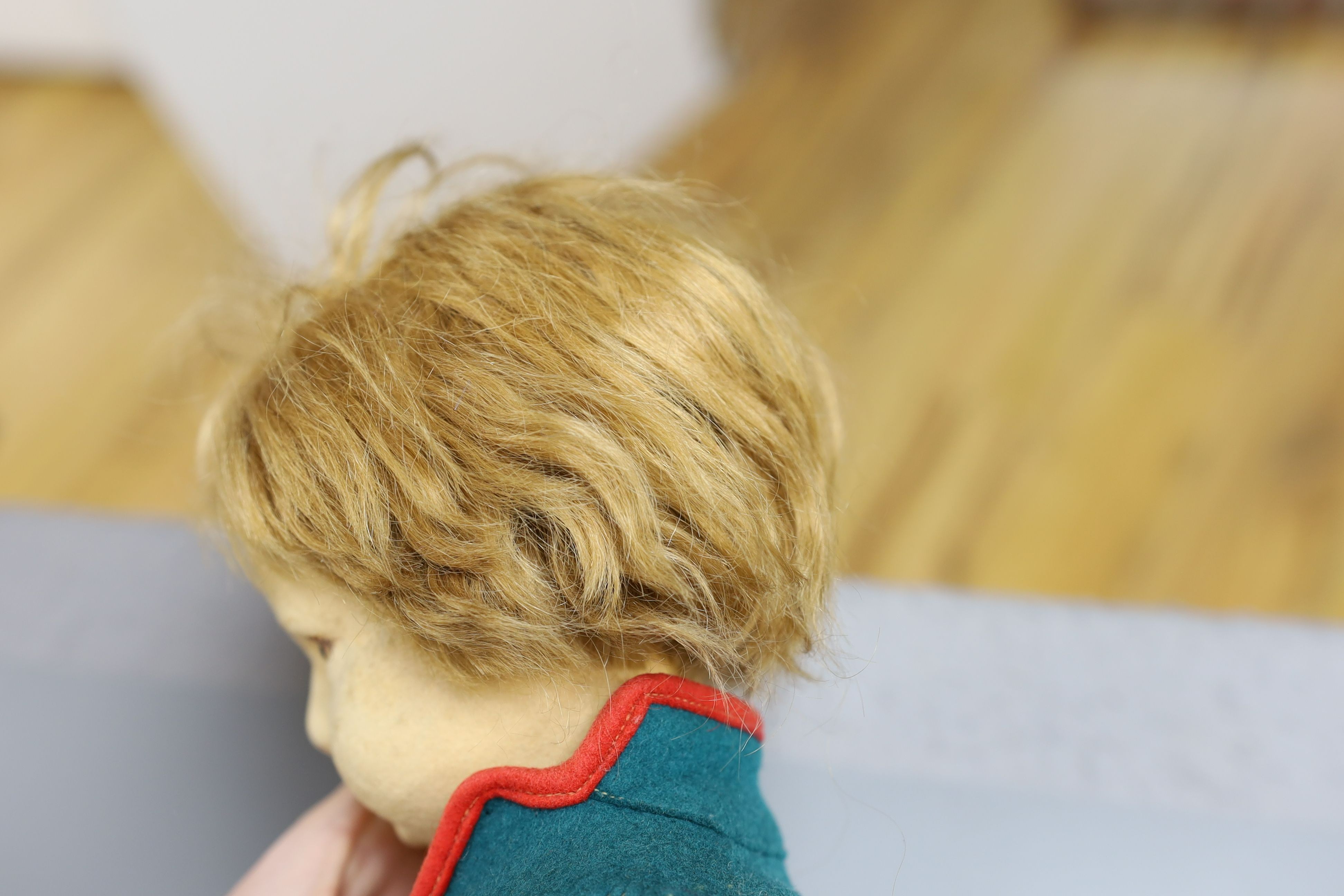 A Lenci felt mountaineer doll, 46cm